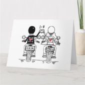Biker Motorfiets Trouwen Kaart (Voorkant)