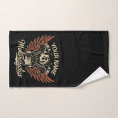 Biker Motorrijwielen Motorvoeringkooi personaliser Bad Handdoek (Handdoek)