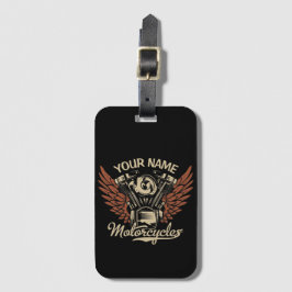 Biker Motorrijwielen Motorvoeringkooi personaliser Bagagelabel