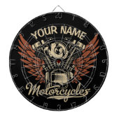Biker Motorrijwielen Motorvoeringkooi personaliser Dartbord (Voorkant)