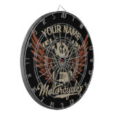 Biker Motorrijwielen Motorvoeringkooi personaliser Dartbord (Voorkant Links)
