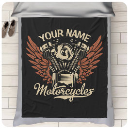 Biker Motorrijwielen Motorvoeringkooi personaliser Fleece Deken