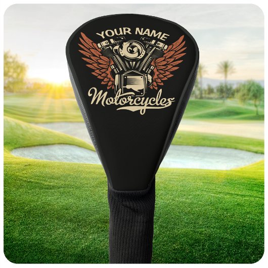 Biker Motorrijwielen Motorvoeringkooi personaliser Golfheadcover