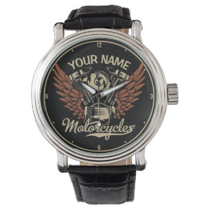 Biker Motorrijwielen Motorvoeringkooi personaliser Horloge