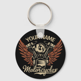 Biker Motorrijwielen Motorvoeringkooi personaliser Sleutelhanger