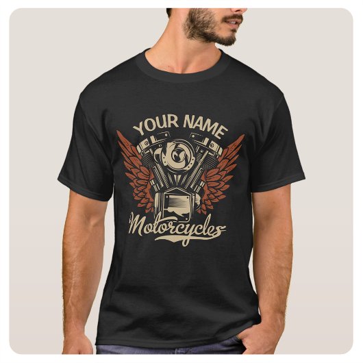 Biker Motorrijwielen Motorvoeringkooi personaliser T-shirt
