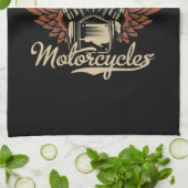 Biker Motorrijwielen Motorvoeringkooi personaliser Theedoek (Gevouwen)