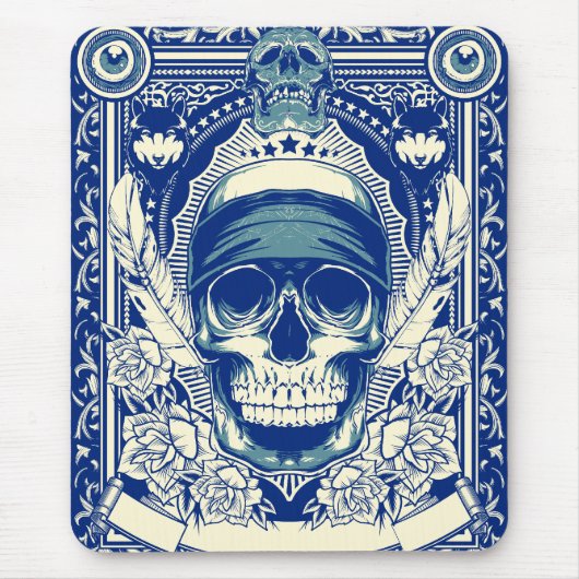 Biker mousepad muismat (Voorkant)