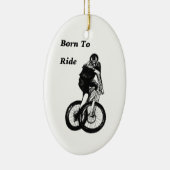 Biker MTB BMX CYCLIST Cyclo kruis Keramisch Ornament (Rechts)