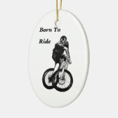Biker MTB BMX CYCLIST Cyclo kruis Keramisch Ornament (Links)