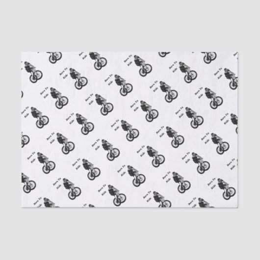 Biker MTB BMX CYCLIST Cyclo kruis Tissuepapier (Voorkant)