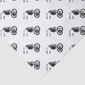 Biker MTB BMX CYCLIST Cyclo kruis Tissuepapier (Detail)