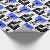 Biker MTB BMX CYCLIST-stickers Cadeaupapier (Hoek)