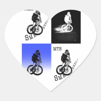 Biker MTB BMX CYCLIST-stickers Hart Sticker