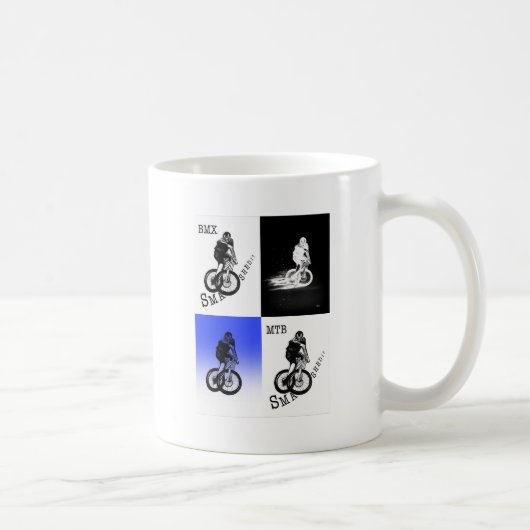 Biker MTB BMX CYCLIST-stickers Koffiemok (Rechts)