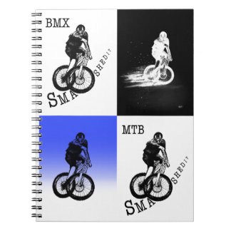 Biker MTB BMX CYCLIST-stickers Notitieboek