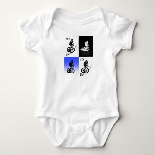 Biker MTB BMX CYCLIST-stickers Romper (Voorkant)