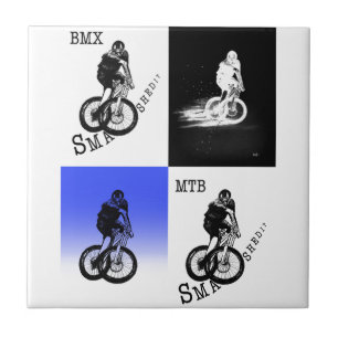 Biker MTB BMX CYCLIST-stickers Tegeltje