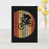 Biker MTB Sunset Gift Kaart (Gele Bloem)