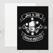 Biker Ned Kelly Such Is Life Aussie Outlaw Lange S (Voorkant / Achterkant)