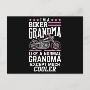 Biker Oma - Motorfiets Oma Biker Oma Briefkaart