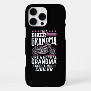 Biker oma - Motorfiets Oma Biker oma iPhone 16 Pro Max Hoesje