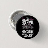 Biker Oma - Motorfiets Oma Biker Oma Ronde Button 3,2 Cm (Voorkant /achterkant)
