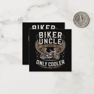 Biker Oom Motorfiets Vaderdag Notitiekaartje