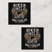 Biker Oom Motorfiets Vaderdag Notitiekaartje (Voorkant / Achterkant)