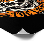 Biker opa de Mannen de mythe Legende vaderdag Poster (Hoek)