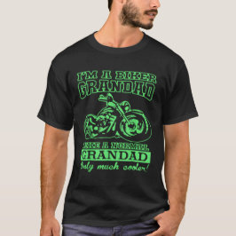 Biker opa grappig vader dag T-shirt