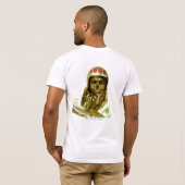 Biker Owl met Helmet T-shirt (Achterkant volledig)
