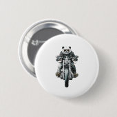 Biker Panda Ronde Button 5,7 Cm (Voorkant /achterkant)