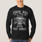 Biker papa als een normale vader, alleen een koele t-shirt (Voorkant)