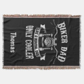 Biker papa als een normale vader, alleen koeler deken (Voorkant)