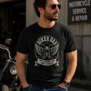 Biker Papa Als Gewone Papa Maar Cooler Motorfiets T-shirt