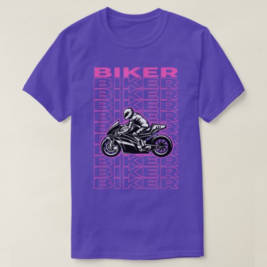 Biker Pastel esthetisch T-shirt (Design voorkant)