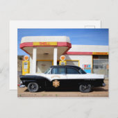 Biker Patrol Classic Car Service Station Briefkaart (Voorkant / Achterkant)