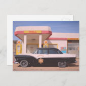 Biker Patrol Classic Car Service Station Briefkaart (Voorkant / Achterkant)