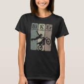 Biker Periodic Table Elements Motocross Bike Nerd T-shirt (Voorkant)