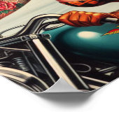  Biker Pin-up Poster (Hoek)