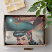 Biker Pin-up Tissuepapier (Geschenk)