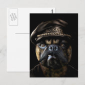 Biker Pug Briefkaart (Voorkant / Achterkant)