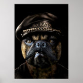 Biker Pug Poster (Voorkant)
