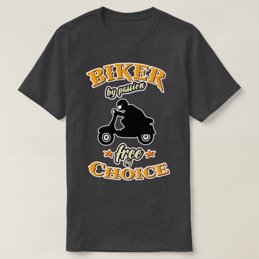 Biker Quote Scooter Vespa Grappig T-shirt (Design voorkant)