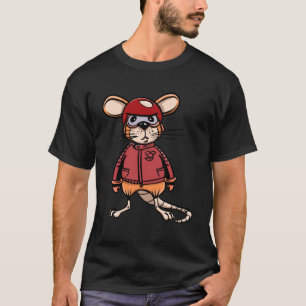 Biker Rat Muis T-shirt