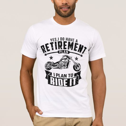 Biker Retirement T-shirt (Voorkant)