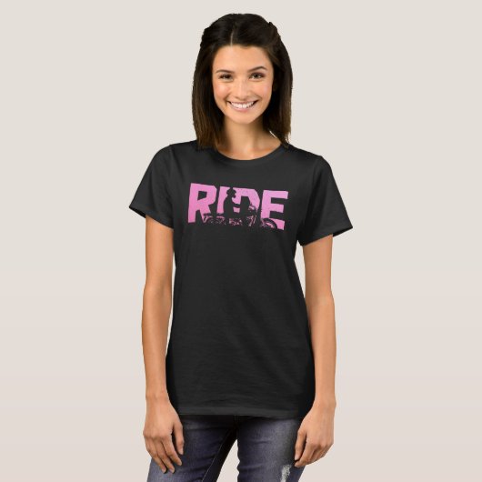 Biker RIDE Motorcycle  2 T-shirt (Voorkant volledig)