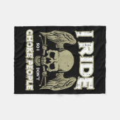 Biker Ride So I Dont Choke People Funny Motorcycle Fleece Deken (Voorkant (Horizontaal))
