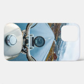 Biker rijdt een motorfiets op een glad wegdek Case-Mate iPhone case (Achterkant (horizontaal))